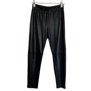 ASOS Pants Womens 14‎ Faux Leather Black Bottoms Slim Skinny Biker Casual Solid